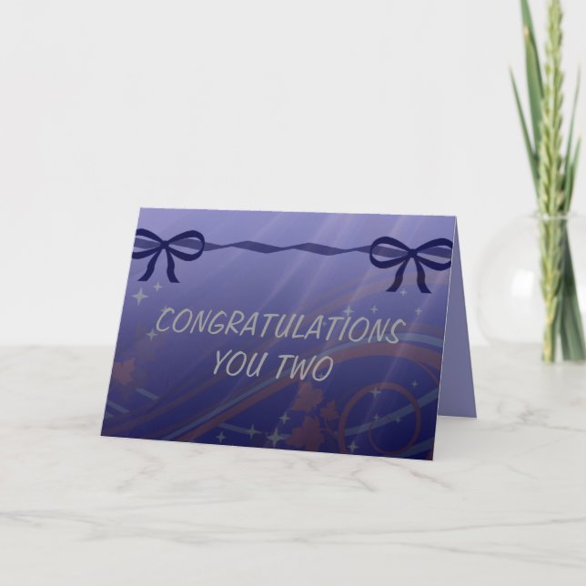 Swirls Stars and Bows Set Card (Front)