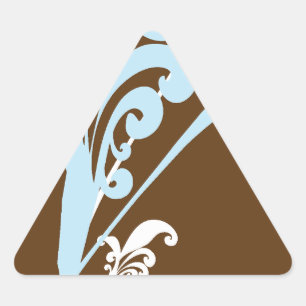 Swirls Triangle Sticker