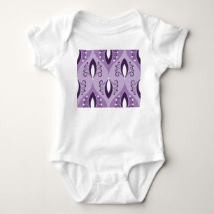 Swirls Vintage Geometric Seamless Art Baby Bodysuit