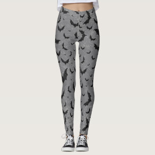Swirly Bat Swarm  Leggings