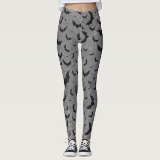 Swirly Bat Swarm  Leggings