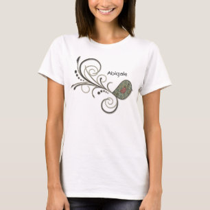 Swirly Bird Folk Art T-Shirt
