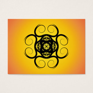 Swirly Black Kaleidoscope Mandala