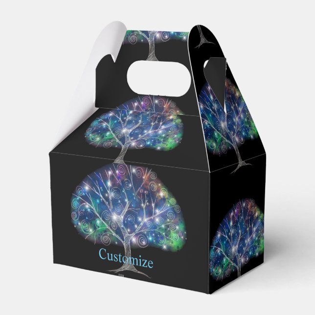 Swirly branch Tree Thunder_Cove  Favor Box (Front Side)