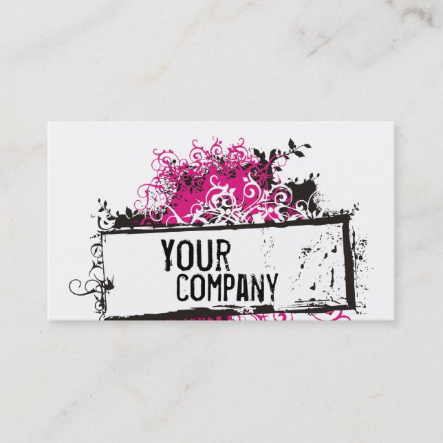 Swirly Business Card (Front)