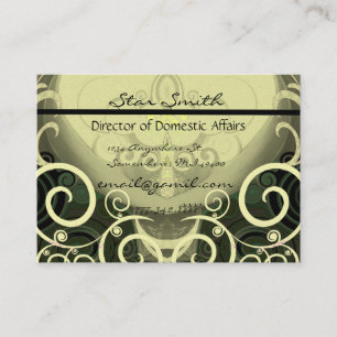 Swirly Cala Lilly Business Card
