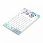 Swirly Calligraphy - Aqua - Checkbox To Do List