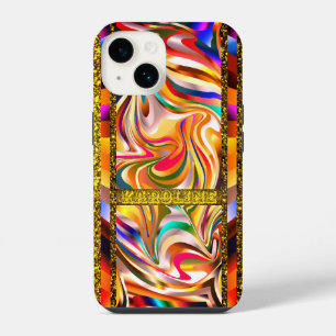 Swirly Colours iPhone 14 Case