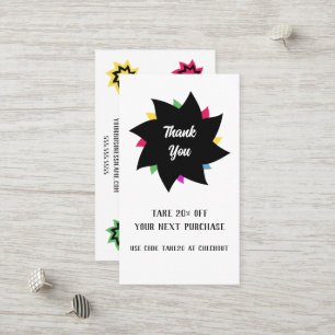 Swirly Discount Card