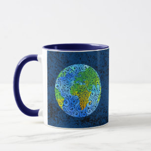 Swirly Earth  Mug