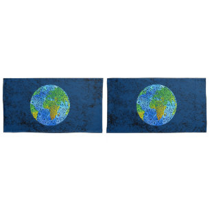 Swirly Earth Pillowcase