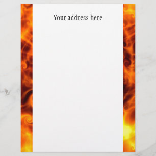 Swirly Flames Letterhead