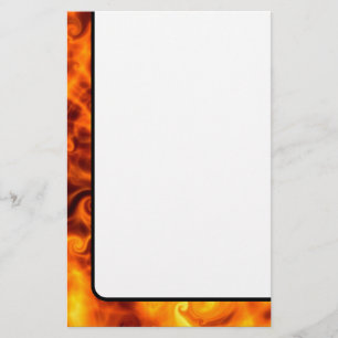 Swirly Flames Stationery