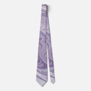 'Swirly Lavender Abstract' Tie