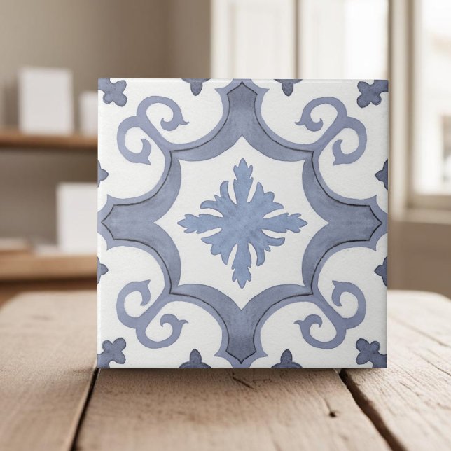 Swirly lavender purple mediterranean style tile (Creator Uploaded)