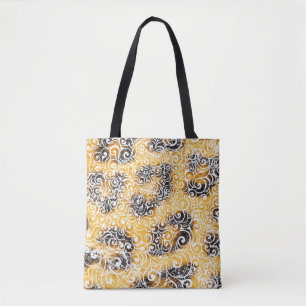 Swirly Leopard Design Tote Bag