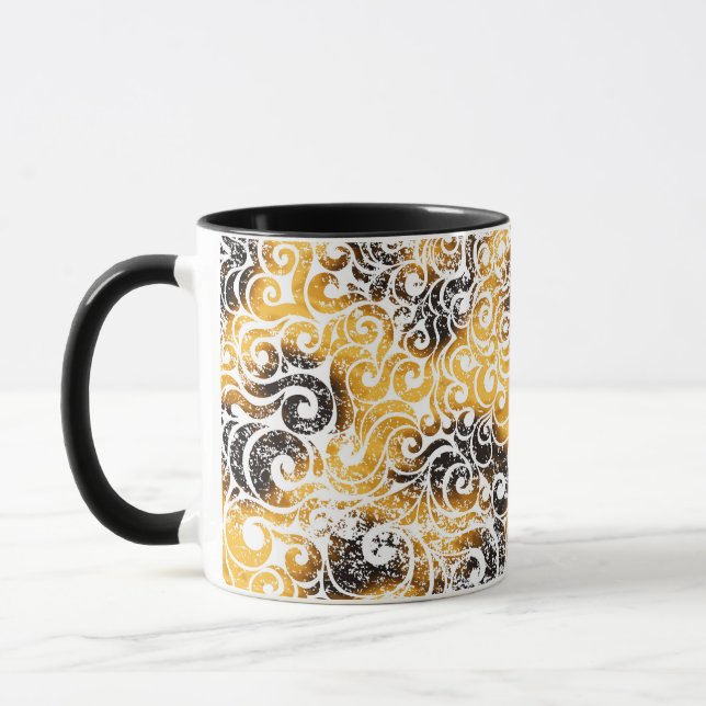 Swirly Leopard Pattern Mug (Left)