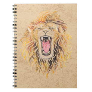 Swirly Lion Notebook