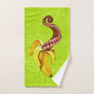 Swirly Mutant-Banana Hand Towel