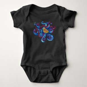 Swirly Octopus Baby Bodysuit