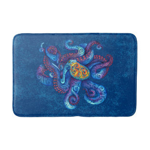 Swirly Octopus Bath Mat