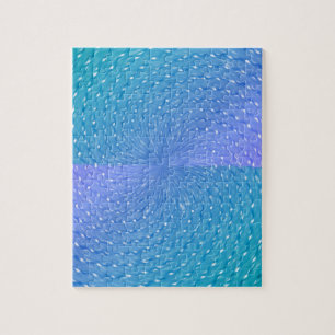 Swirly Pastel Purple Teal Abstract Pattern Jigsaw Puzzle