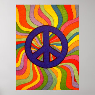 Swirly Peace Poster