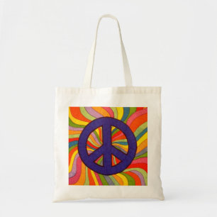 Swirly Peace Tote Bag