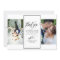 Swirly Script Two Wedding Photos Thank You