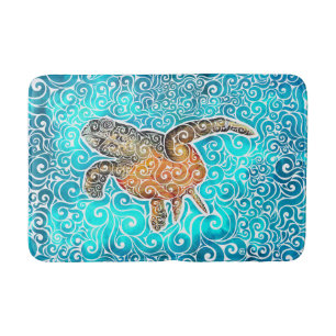 Swirly Sea Bath Mat