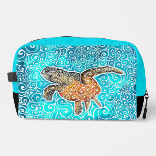 Swirly Sea-Turtle Dopp Kit