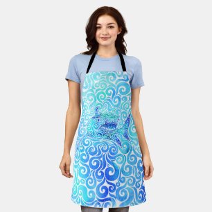 Swirly Shark Apron