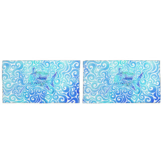 Swirly Shark Pillowcase