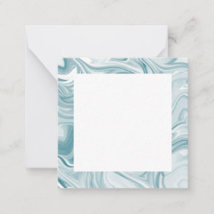 Swirly Teal Abstract Card