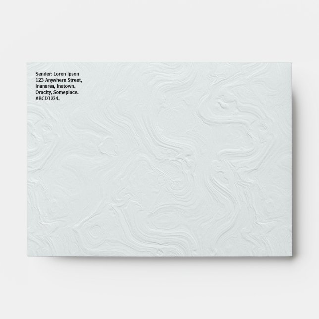 Swirly Texture Paper Look Envelope (Front)