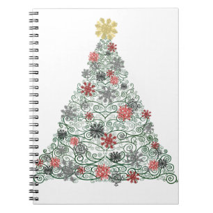 Swirly Tree Decorated Notebook