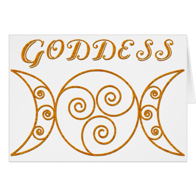 Swirly Triple Goddess Symbol (Front Horizontal)