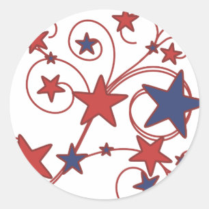 Swirly Works Classic Round Sticker