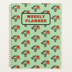Swish Slam Dunk: Vintage Basketball Style Planner
