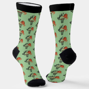 Swish Slam Dunk: Vintage Basketball Style Socks