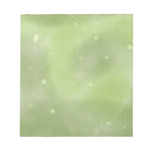 Swishy Spotted Green Notepad