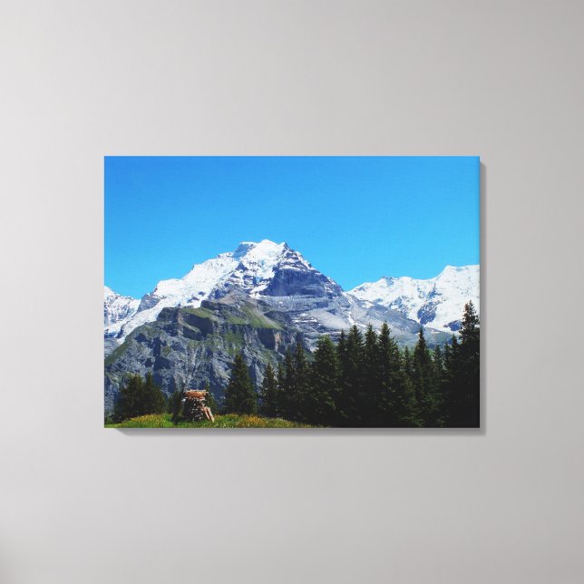 Swiss Alps Canvas Print (Front)
