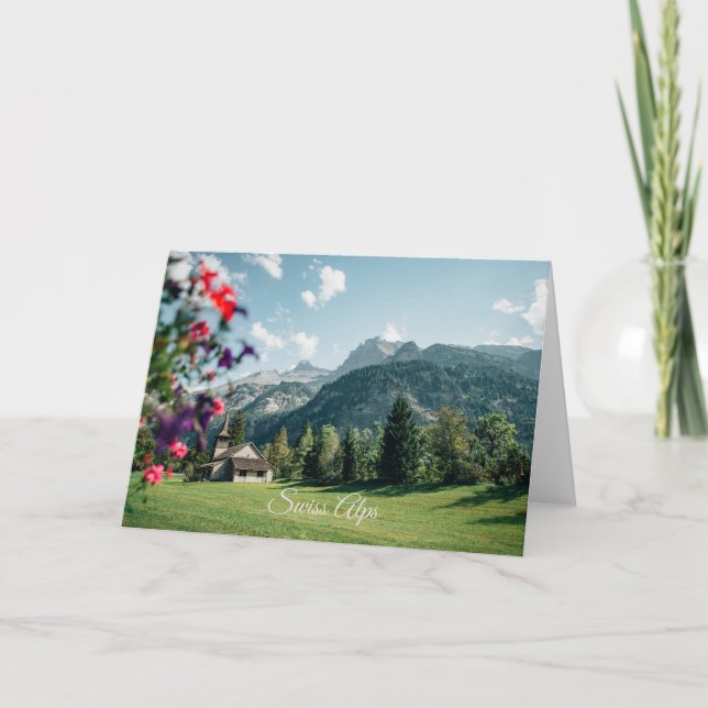 Swiss Alps in the springtime Card (Front)