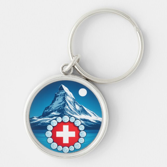 Swiss Alps - Matterhorn Keychain (Front)