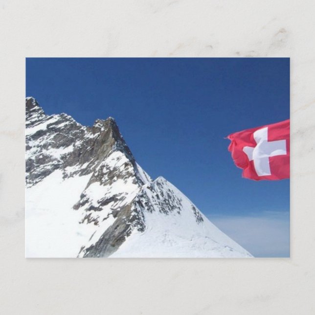 SWISS ALPS POSTCARD (Front)