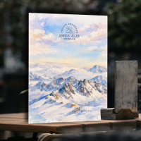 Swiss Alps - Switzerland Mountain | Watercolor 