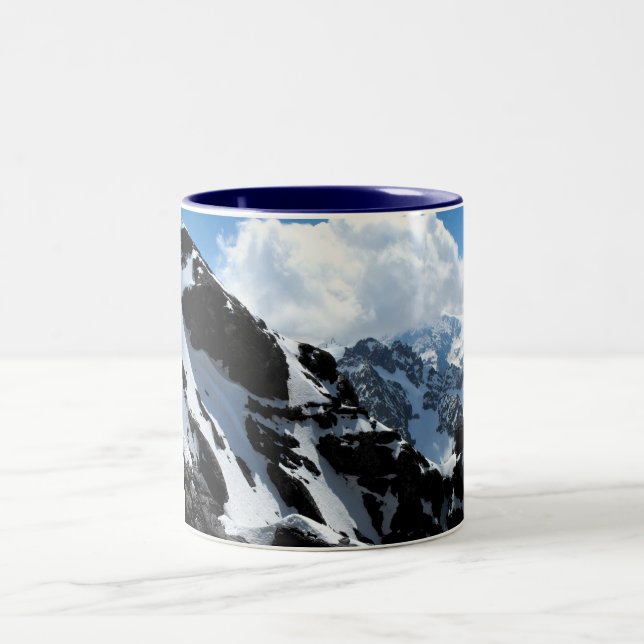 Swiss alps Two-Tone coffee mug (Center)