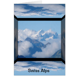 Swiss Alps with Clouds by Celeste Sheffey