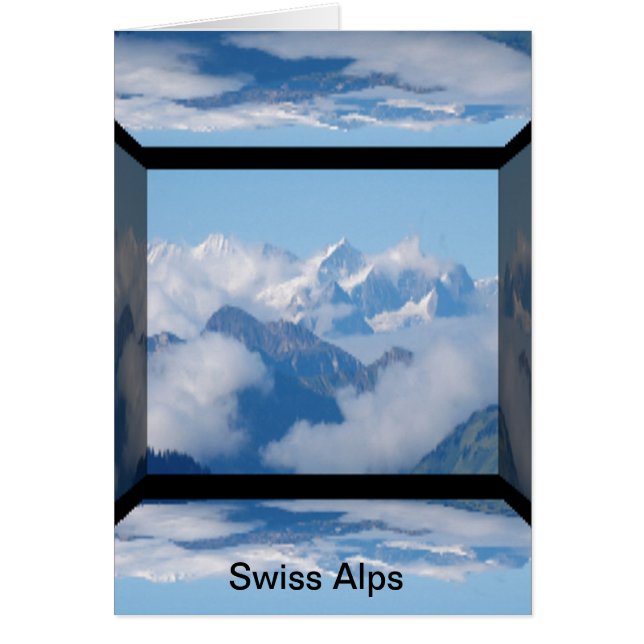 Swiss Alps with Clouds by Celeste Sheffey (Front)