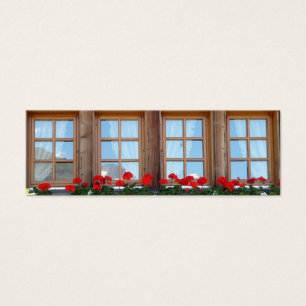 Swiss Chalet Window photo bookmark set
